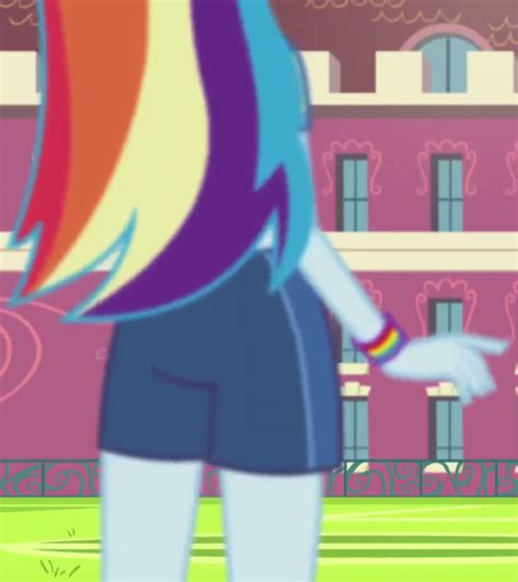 sunset shimmer butt|Human rainbow dash butt closeup by derrianbyer on .